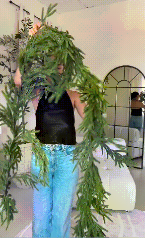 Bendable Evergreen Pine Garland with Dense Realistic Needles