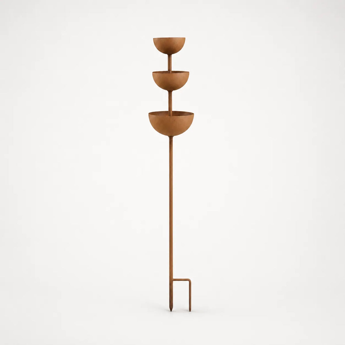 Birdwell™ – Rustic Copper Bird Bath Garden Stake
