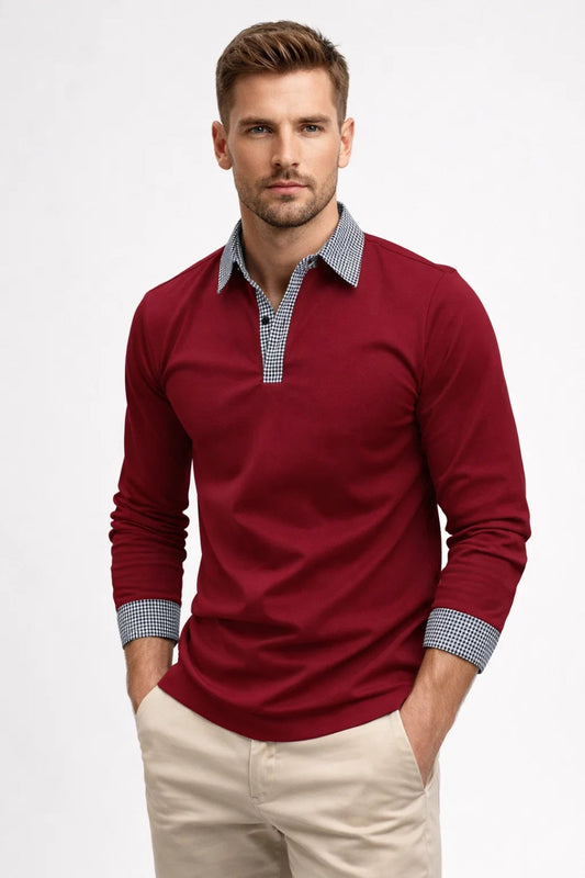 Image of Bobby | Men's Long Sleeve Polo Shirt