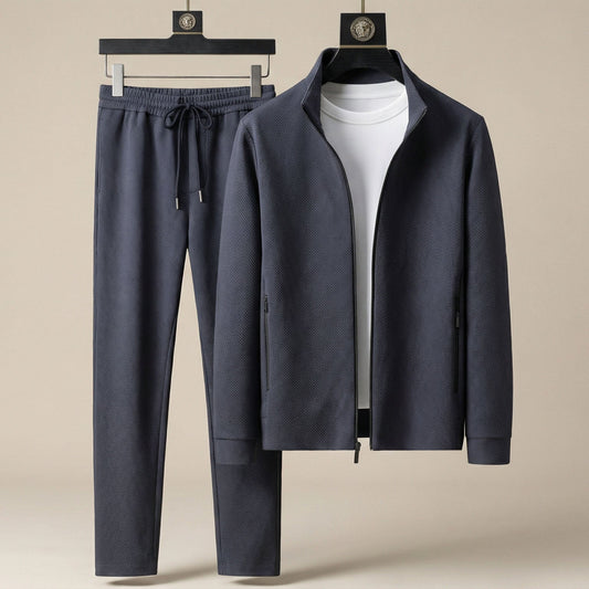 Image of Brent | Men's Zip-Up Tracksuit Set