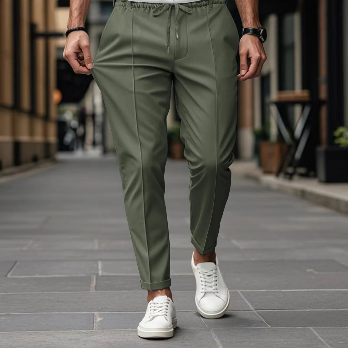 Bruce | Men's Drawstring Dress Pants - Image 1