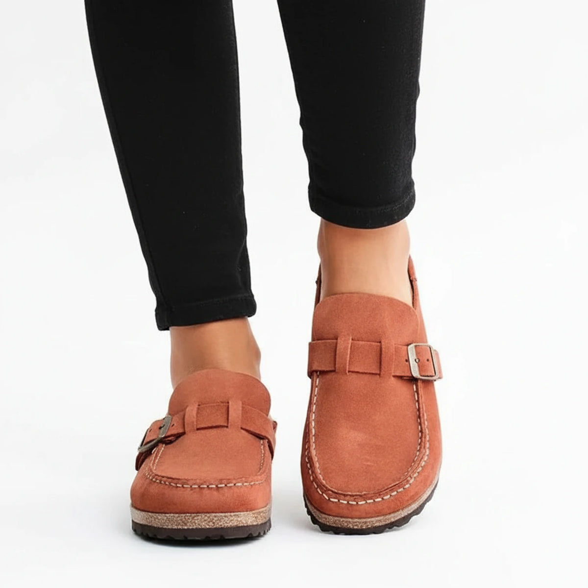 Buckle Detail Mules for Women