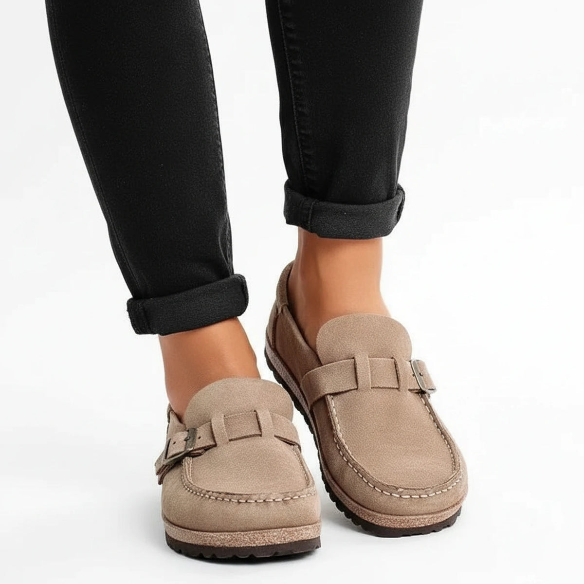 Buckle Detail Mules for Women