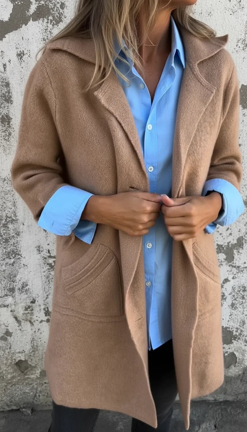 Button-Front Jacket for Women AI replaced image