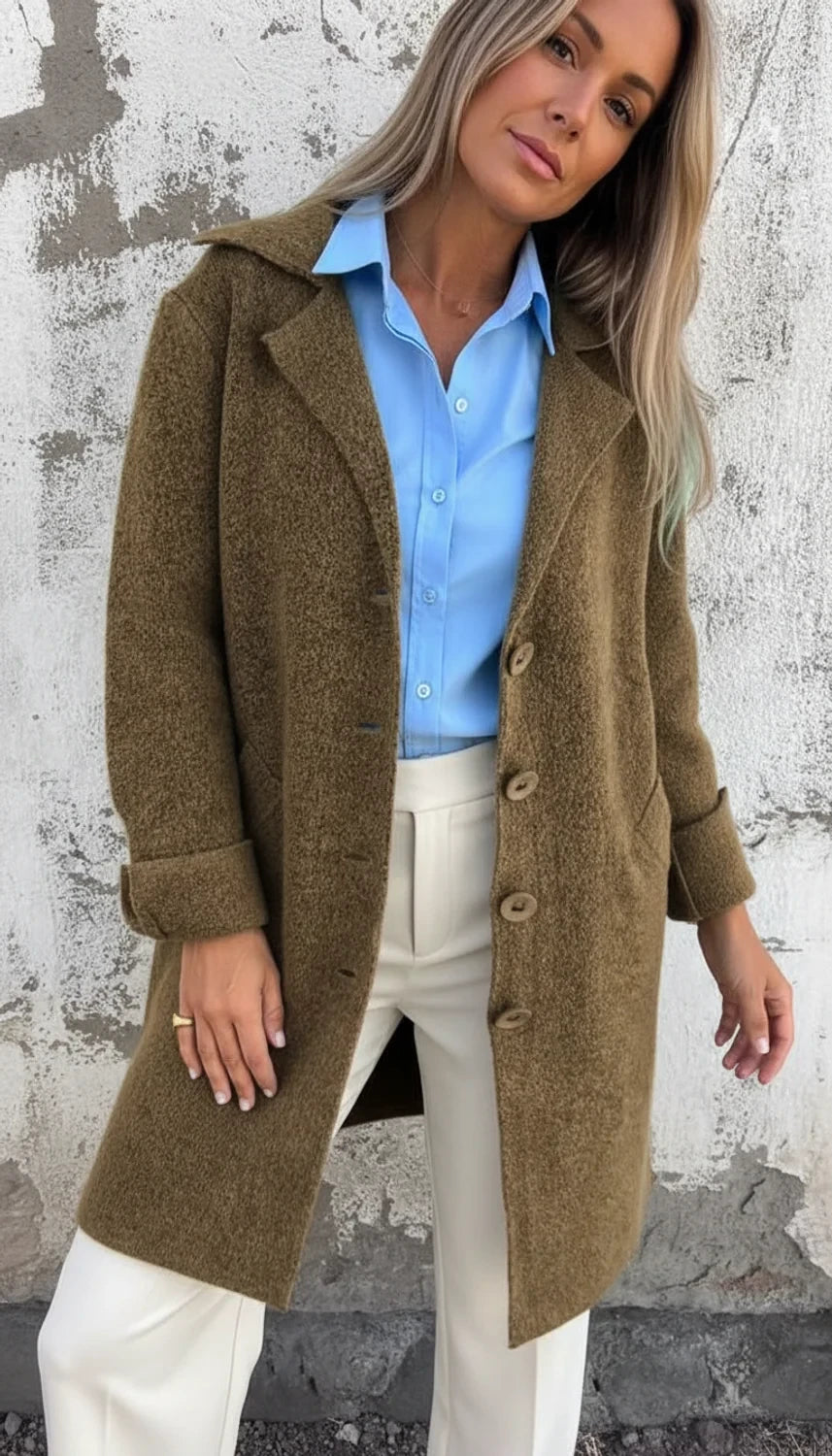 Button-Front Jacket for Women AI replaced image