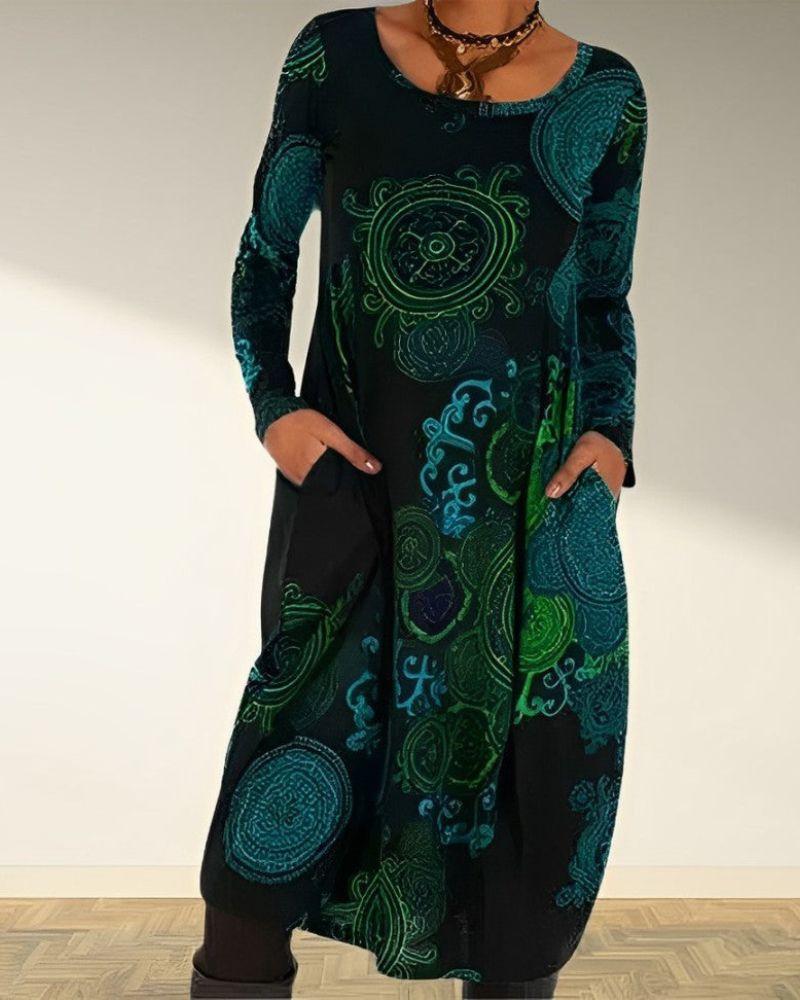 Image of Camille | Women's Long Sleeve Maxi Dress