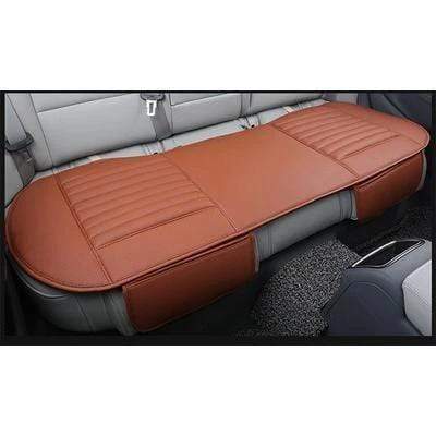 Car Seat Cushion with Leather Cover and Bamboo Charcoal for Front or Rear Seat