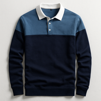 Carl | Men's Button-Down Long Sleeve Polo Shirt