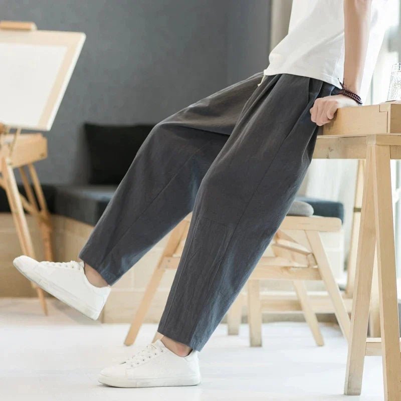 Image of Carter | Men's Drawstring Wide Leg Pants