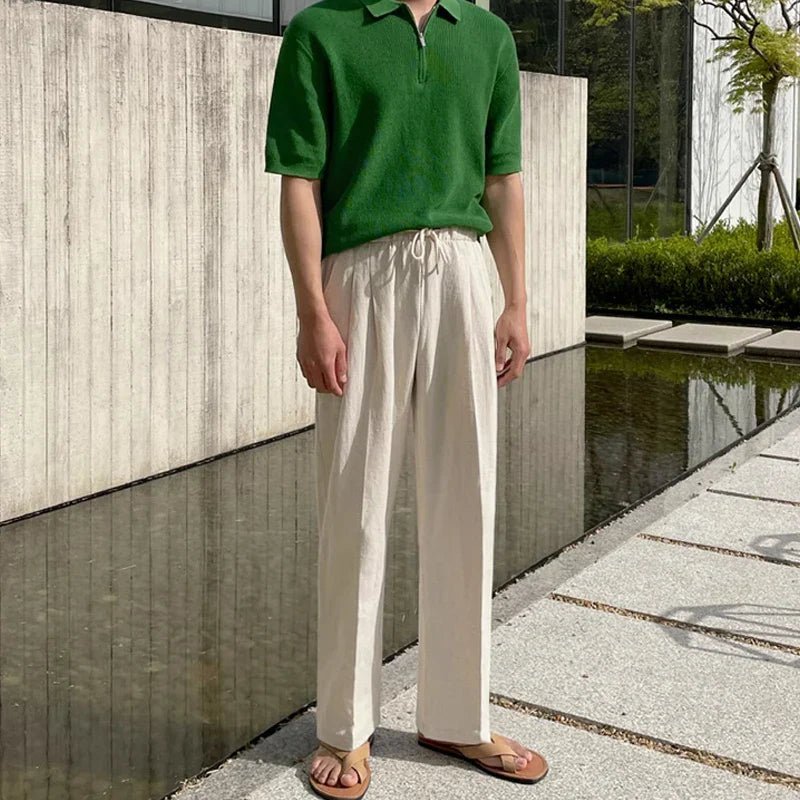 Image of Carter | Men's Drawstring Wide Leg Pants