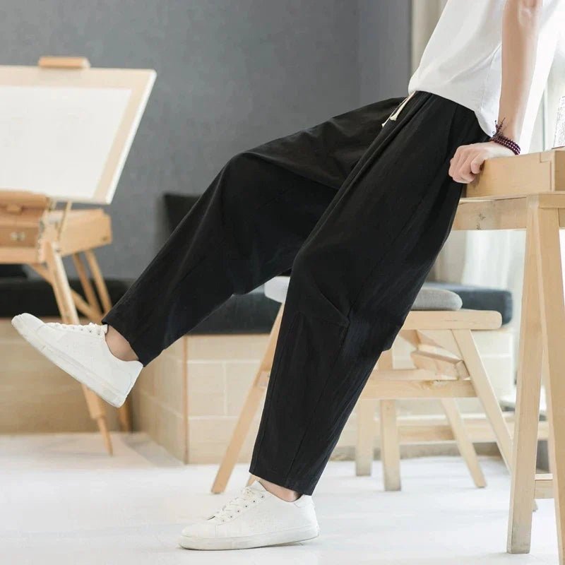Image of Carter | Men's Drawstring Wide Leg Pants