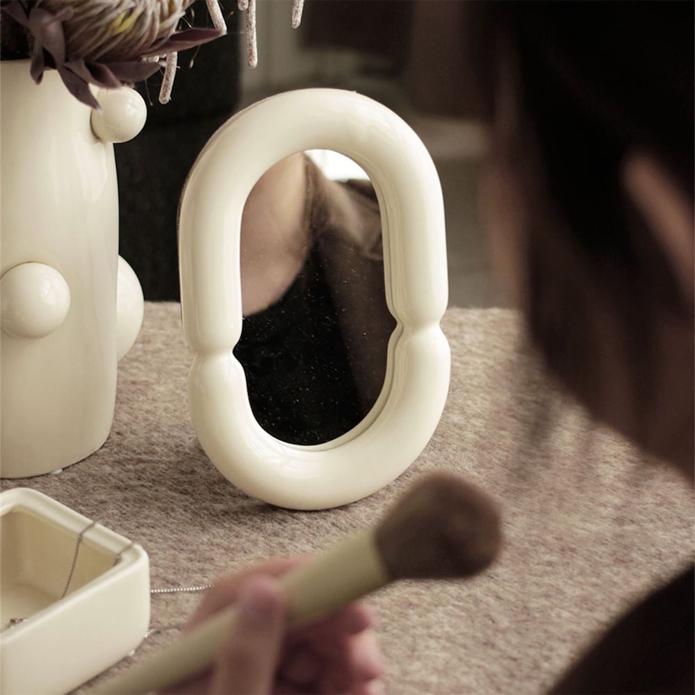 Ceramic Makeup Mirror