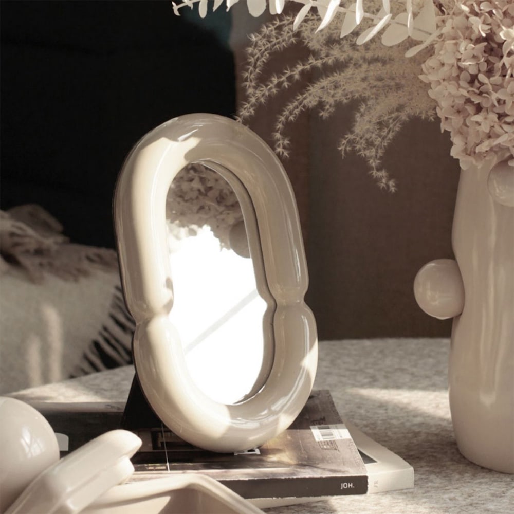 Ceramic Makeup Mirror