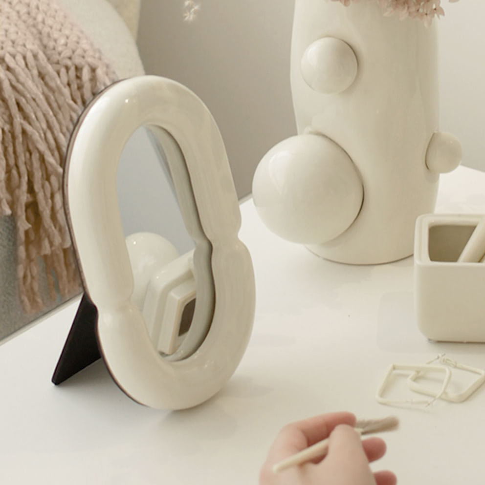 Ceramic Makeup Mirror