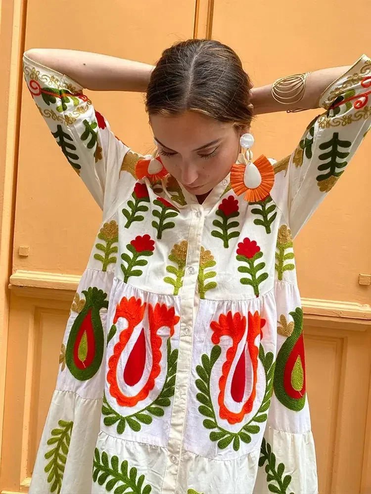 Image of Charity | Women's Long Sleeve Floral Maxi Dress