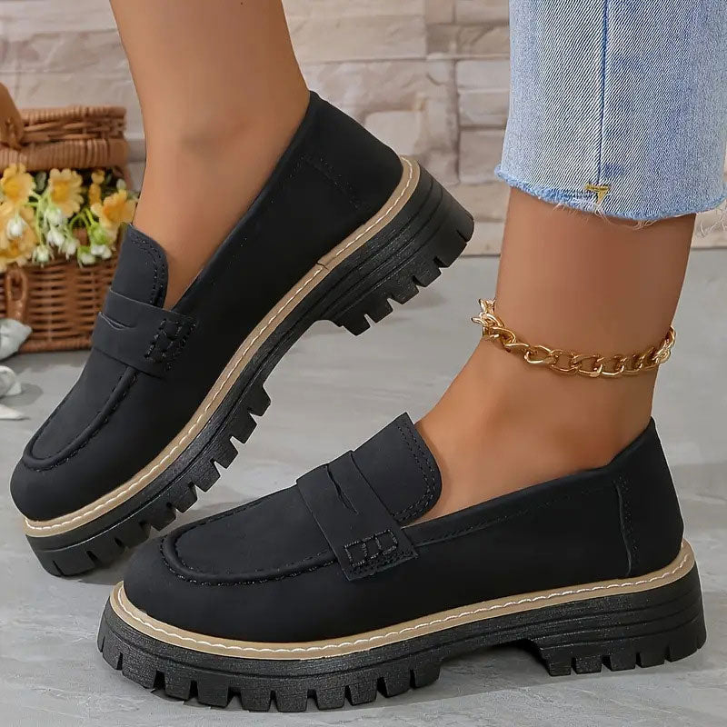 Image of Cheryl | Women's Platform Lug Sole Loafers