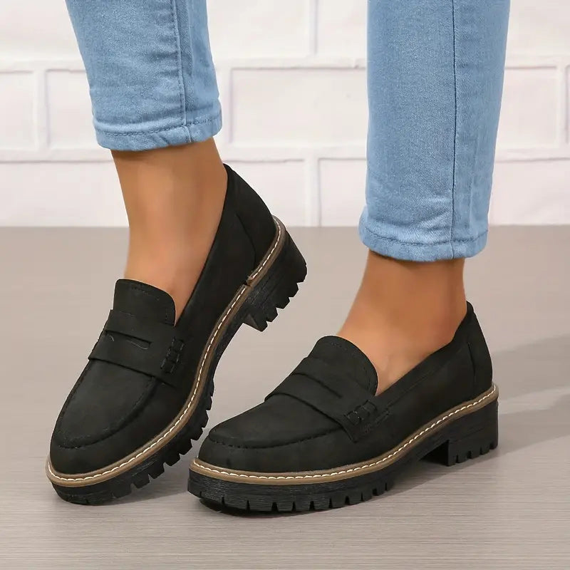 Image of Cheryl | Women's Platform Lug Sole Loafers