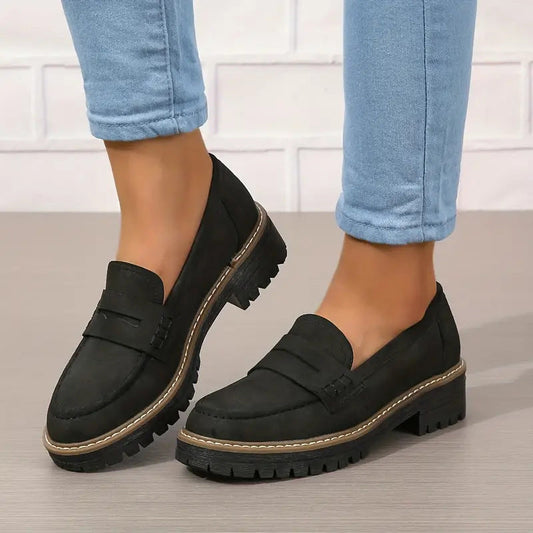 Image of Cheryl | Women's Platform Lug Sole Loafers
