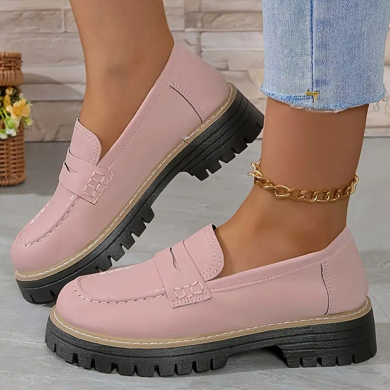 Image of Cheryl | Women's Platform Lug Sole Loafers