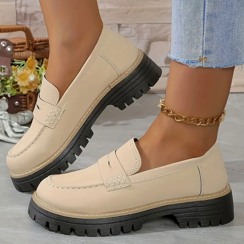 Image of Cheryl | Women's Platform Lug Sole Loafers