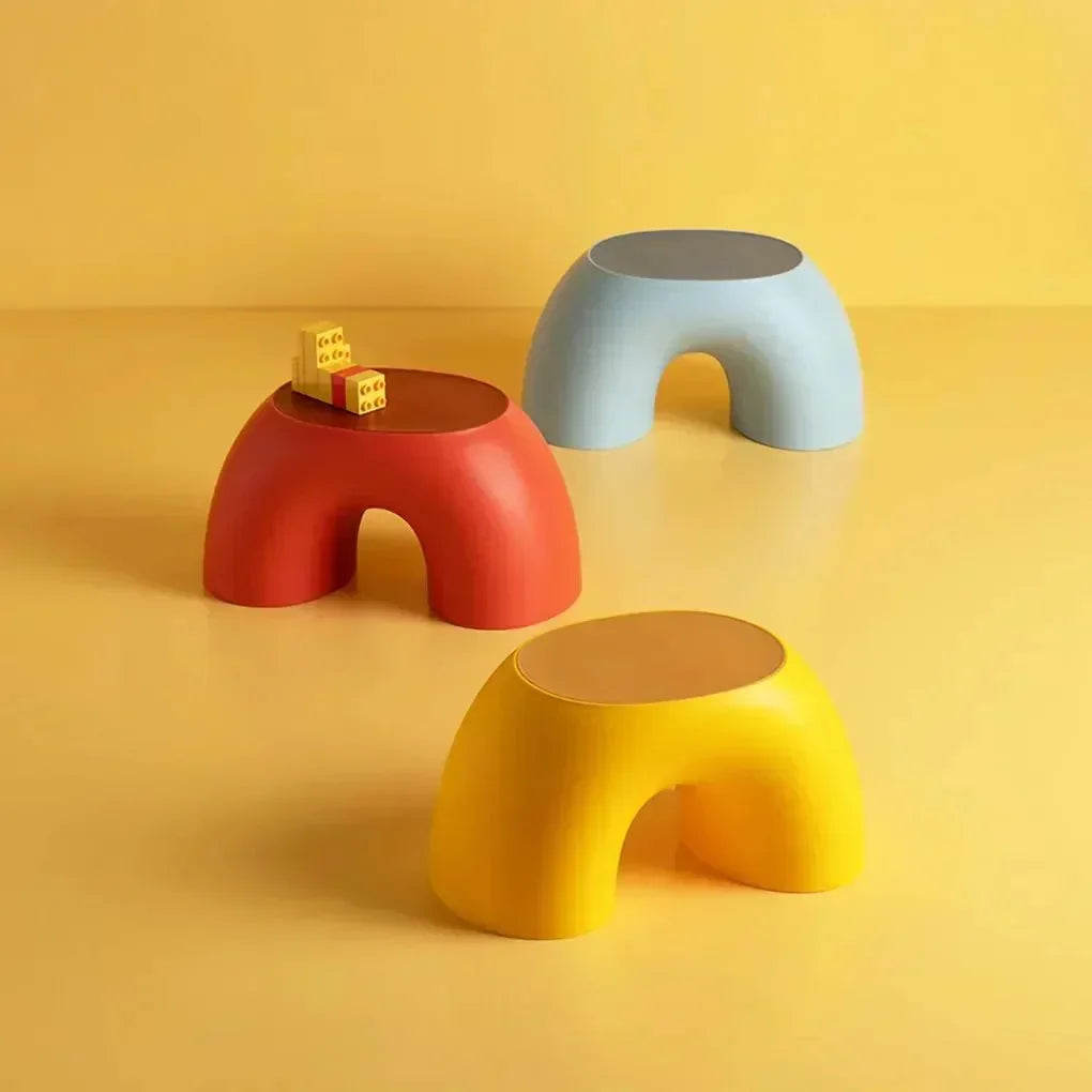 Children's Plastic Rainbow-Shaped Stool