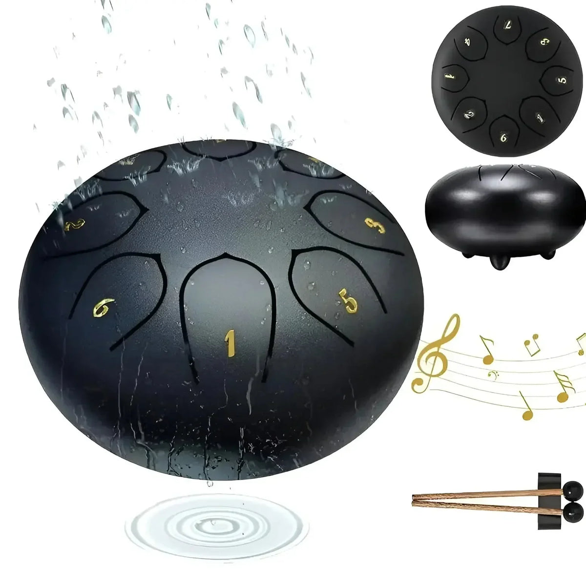 Children's Tongue Drum Made of Steel | Robust & Resonant