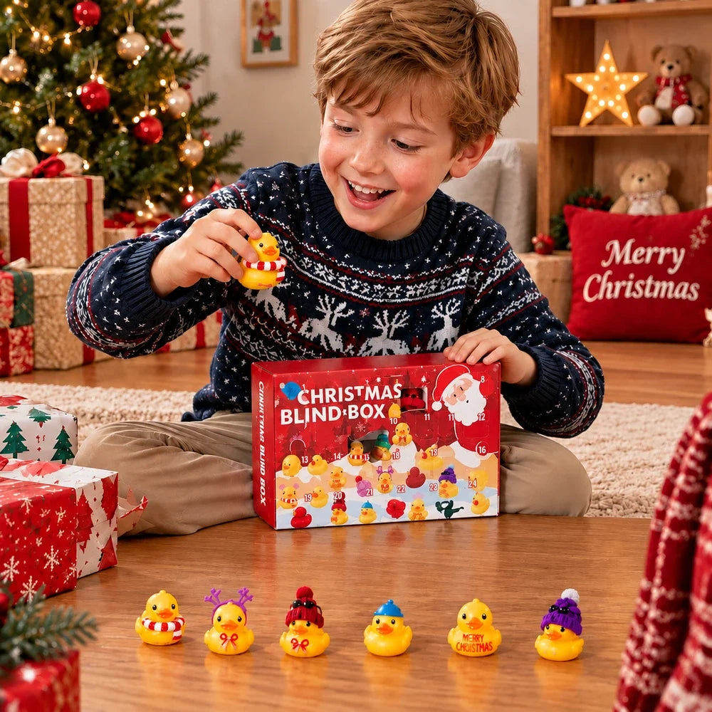 Christmas Advent Calendar with 24 Surprise Rubber Ducks