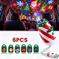 Christmas Car Projector Light with Festive Patterns