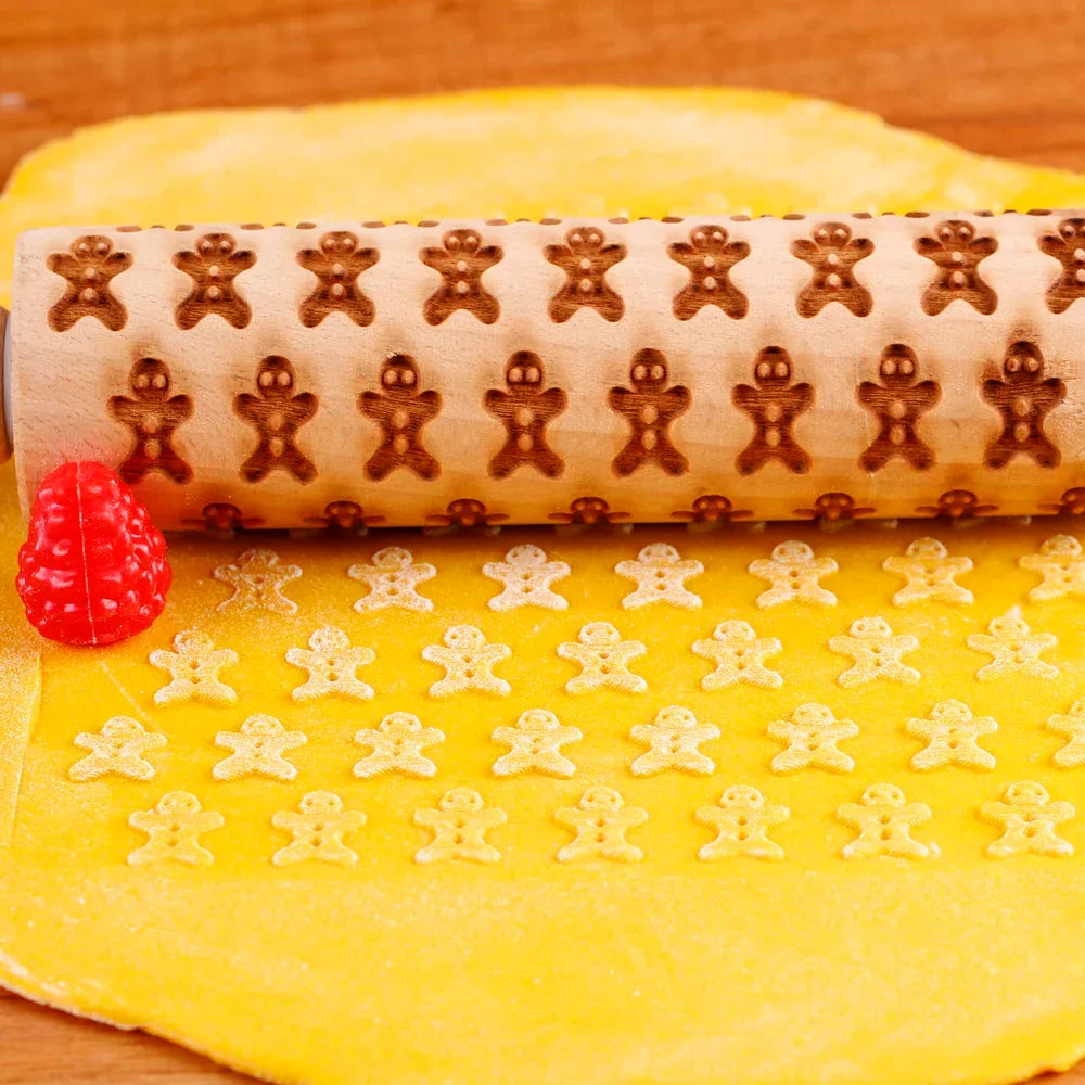 Christmas Embossed Rolling Pin