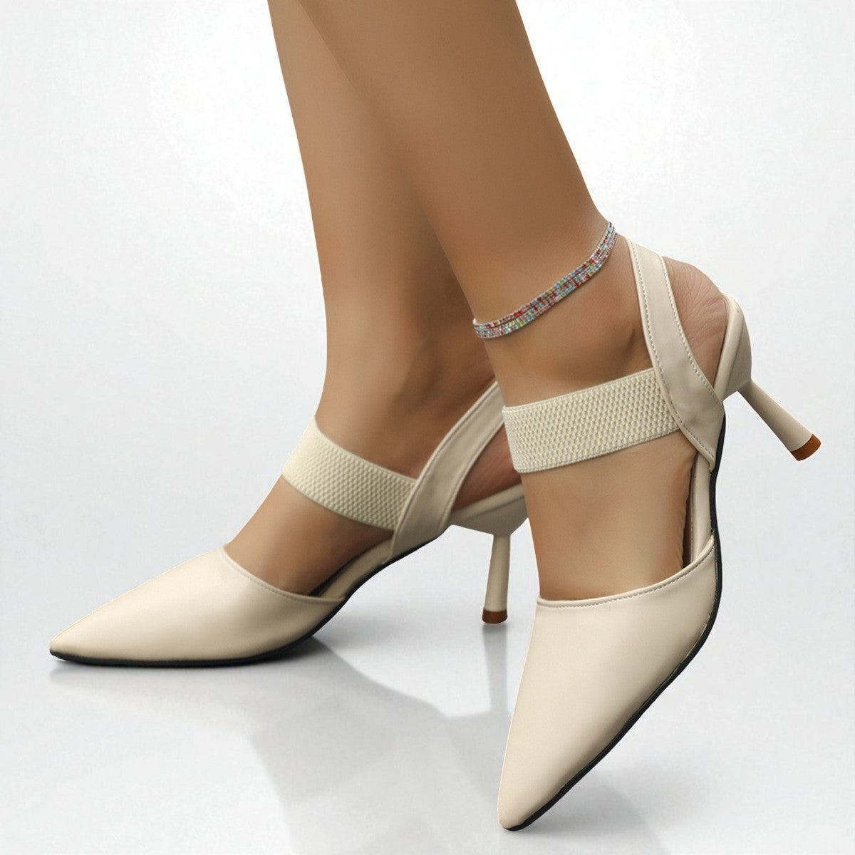 Image of Cindy | Women's Pointed Toe Slingback Heels