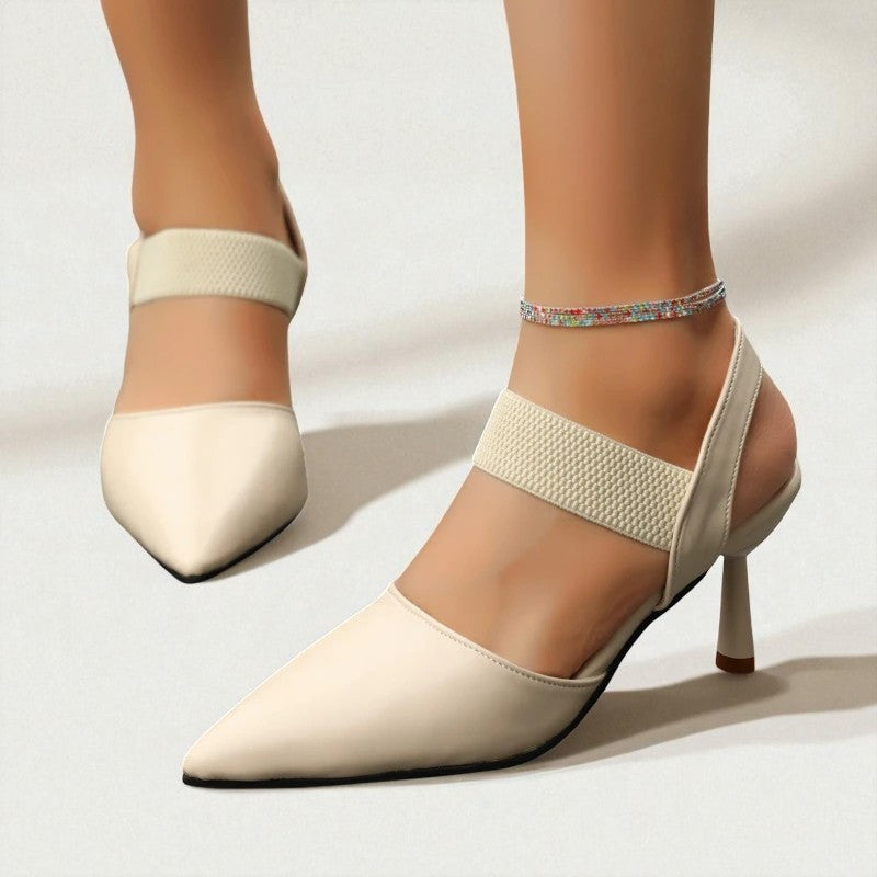 Image of Cindy | Women's Pointed Toe Slingback Heels