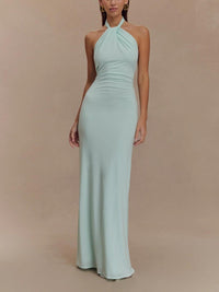 Claire | Women's Halter Bodycon Maxi Dress