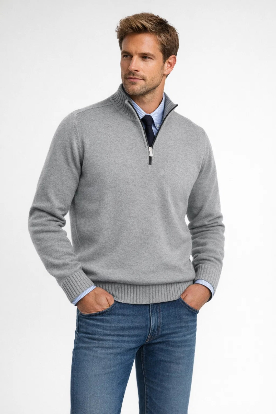 Image of Clark | Men's Quarter-Zip Sweater