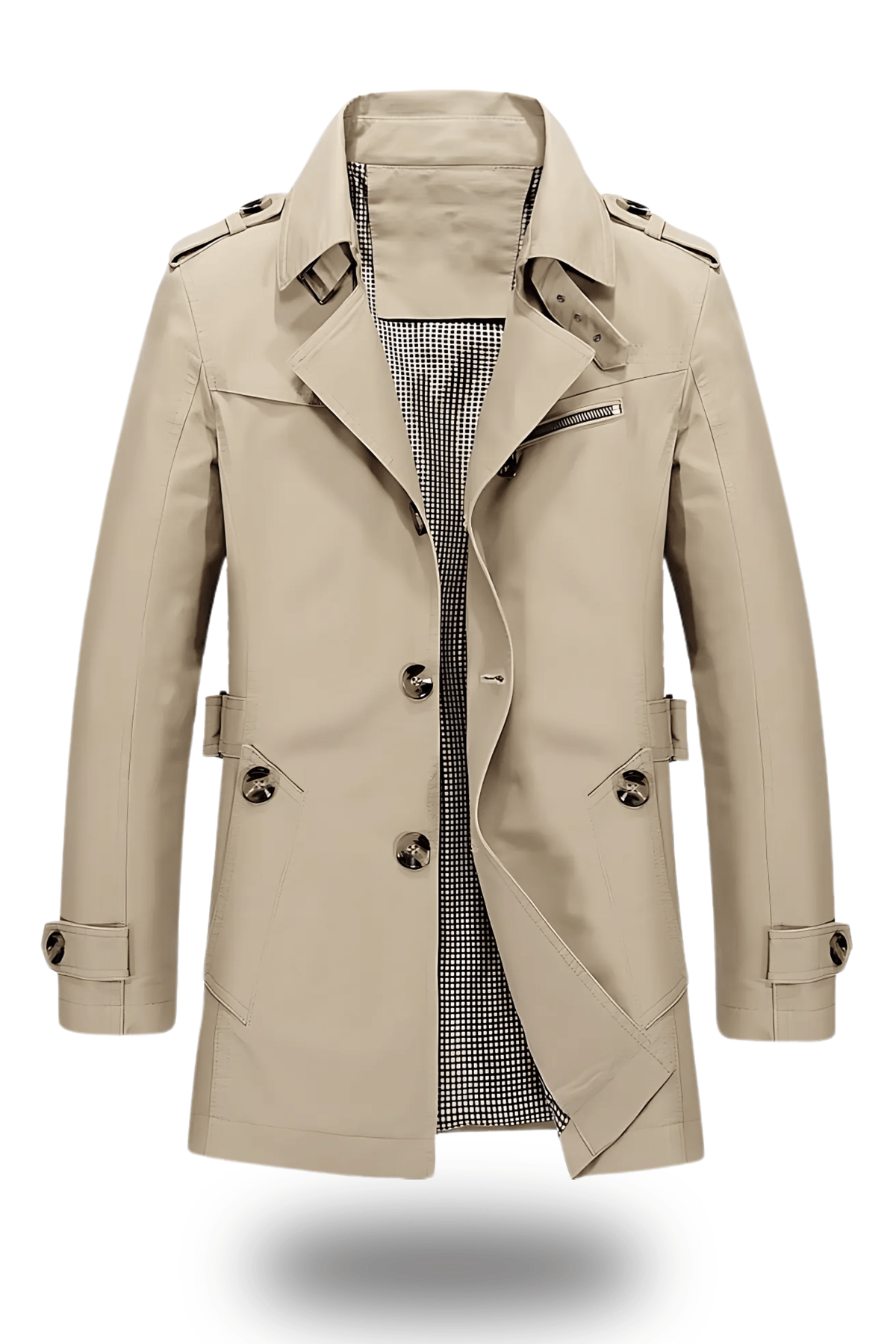 Classic Lapel Trench Coat