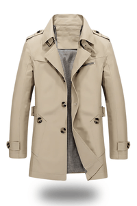Classic Lapel Trench Coat