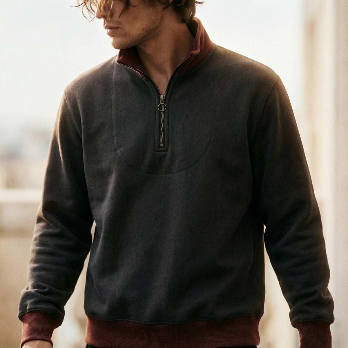 Image of Colin | Men's Quarter Zip Sweater