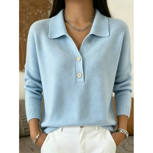 Collared Button Pullover