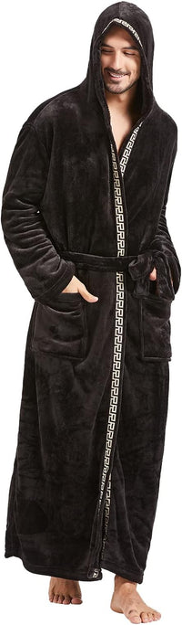 Comfortable Men's Flannel Bathrobe