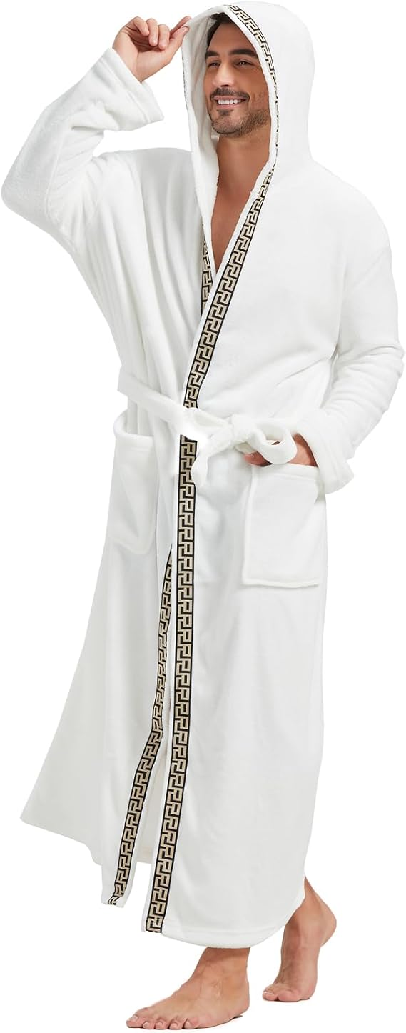 Comfortable Men's Flannel Bathrobe