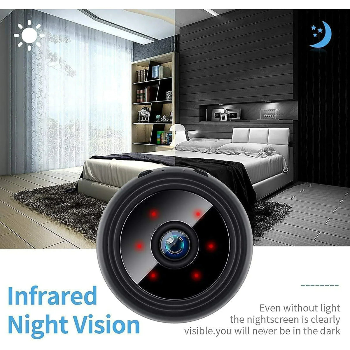 Compact Wireless Magnetic Camera with 1080P HD Night Vision