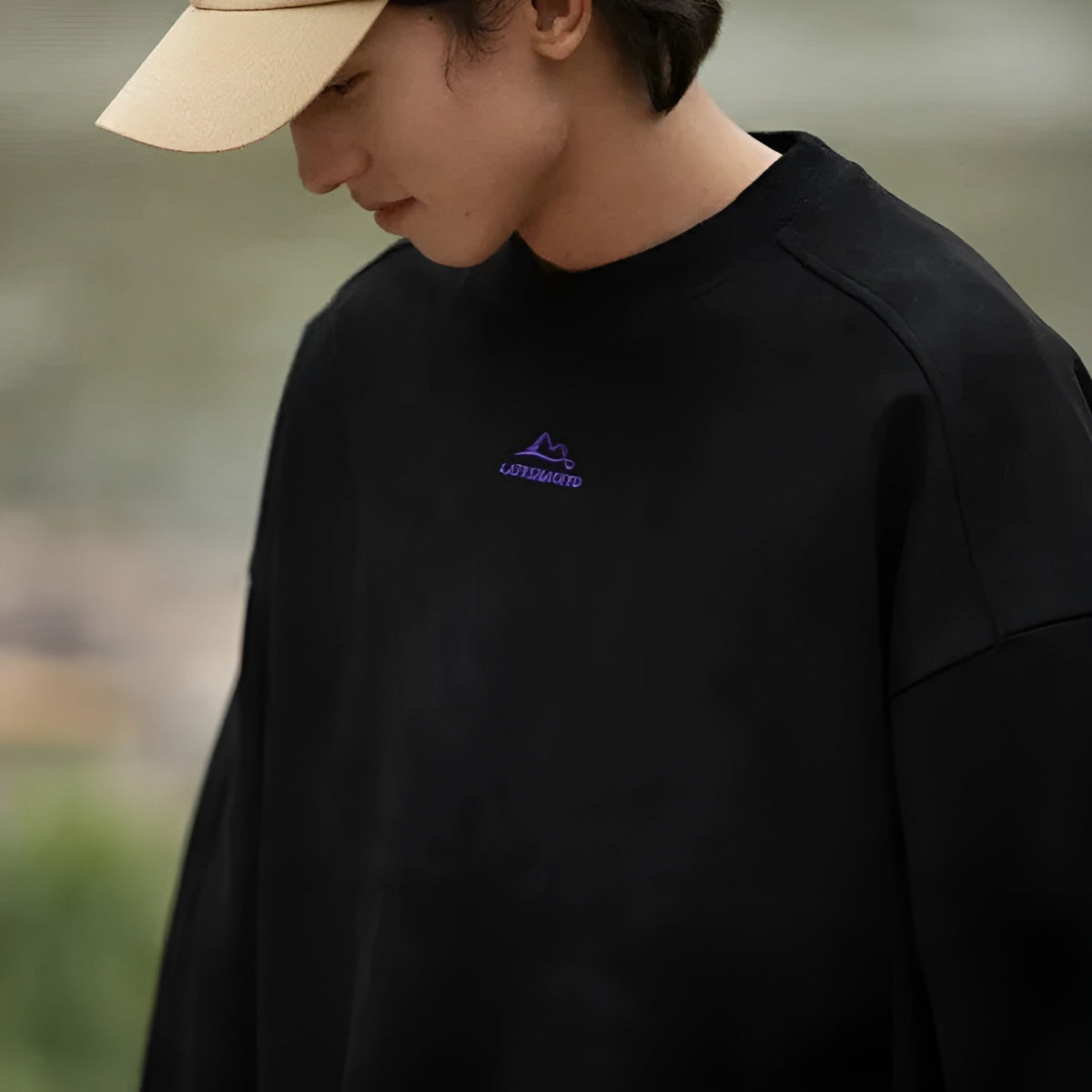 Image of Conrad | Unisex Oversized Suede Pullover