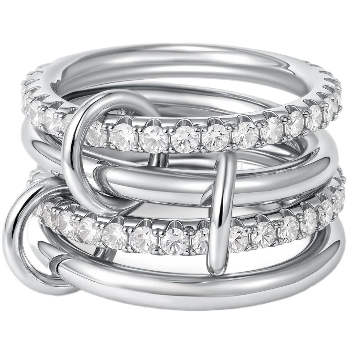 Crystal Eternity Stacking Ring