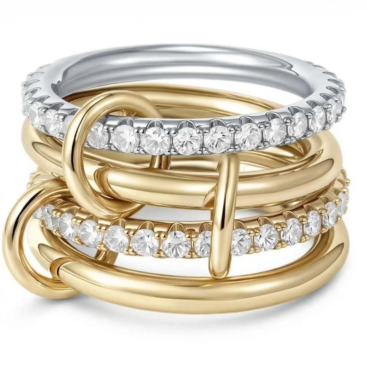 Crystal Eternity Stacking Ring