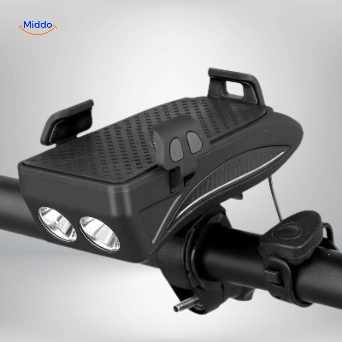 CycloMax™ Bike Gadget | Phone Holder, Power Bank, Light & Horn