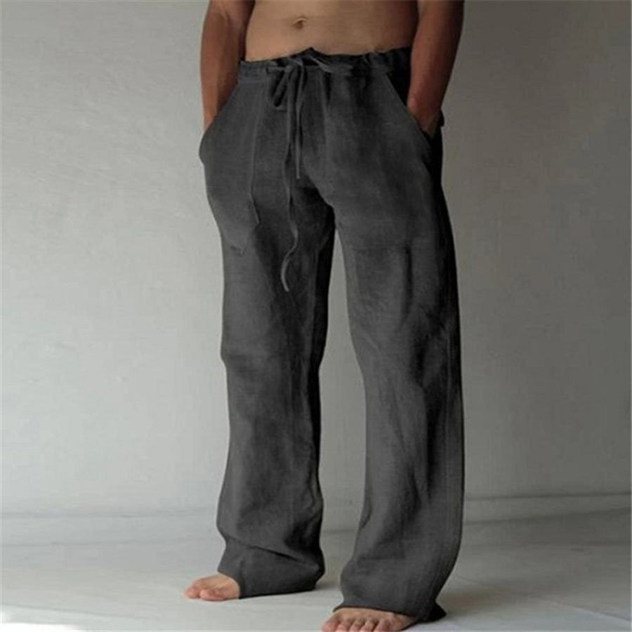 Image of Damon | Men's Drawstring Wide Leg Pants