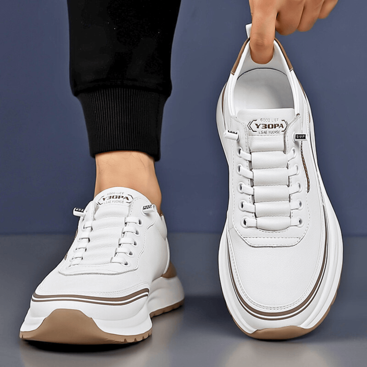 Image of Darryl | Men's Lace-Up Casual Sneakers