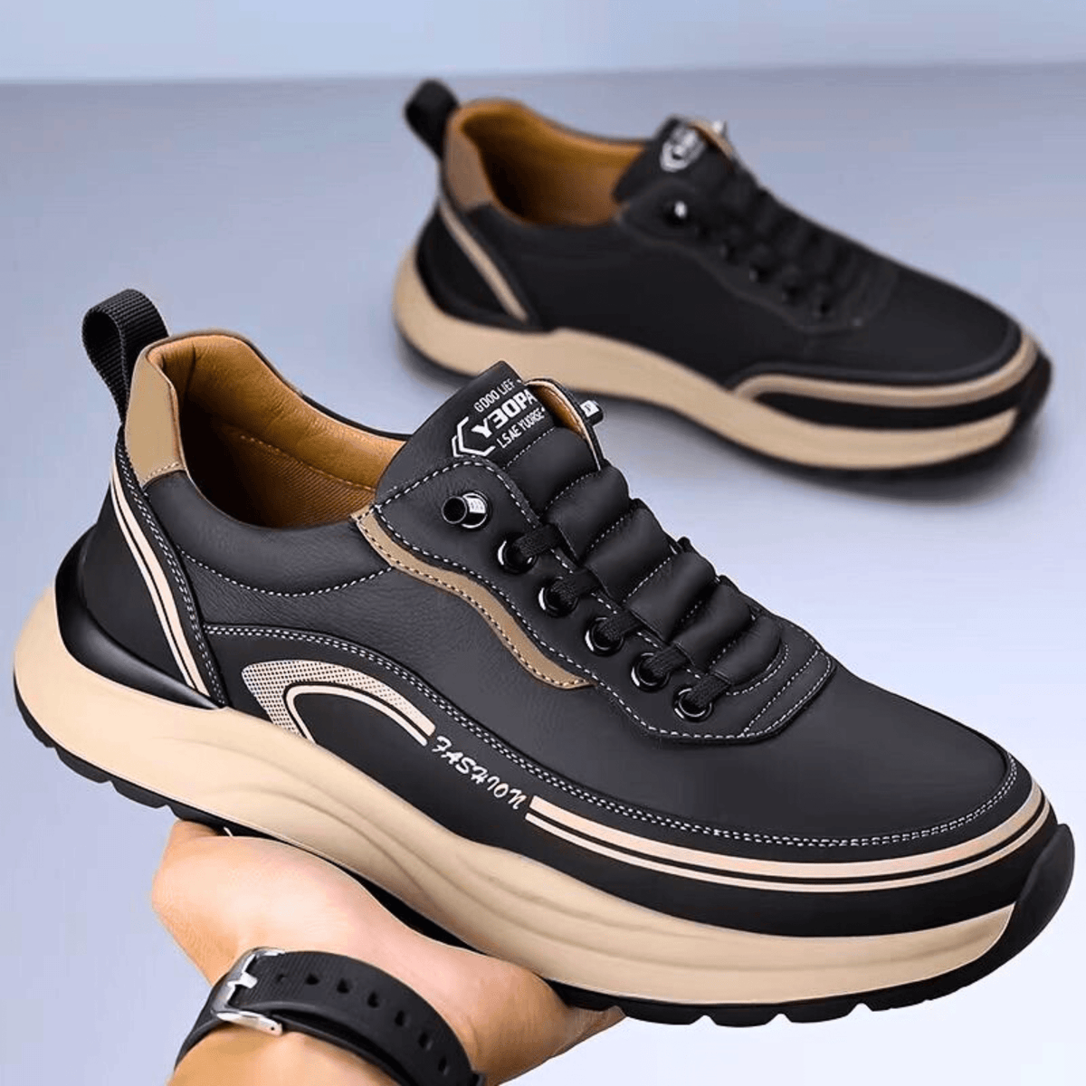 Image of Darryl | Men's Lace-Up Casual Sneakers