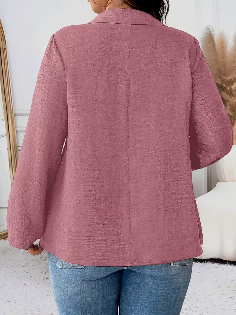 Image of Deborah | Women's Long Sleeve Button Front Blouse
