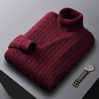 Drake | Men's Turtleneck Cable Knit Sweater