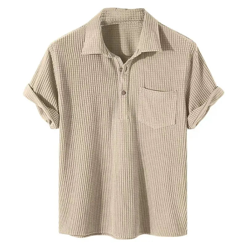 Image of Edison | Men's Short Sleeve Camp Collar Shirt